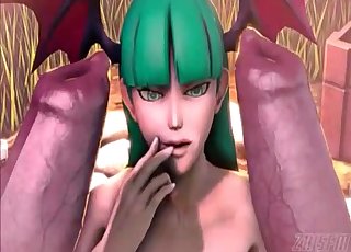 3D animated animal is banging the living hell out of a woman